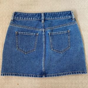 PACSUN denim mini skirt.